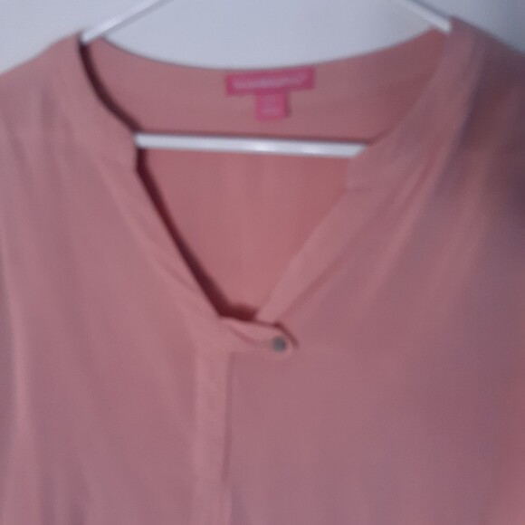 Woman within peach pink shirt top tunic xl blouse - Picture 3 of 5